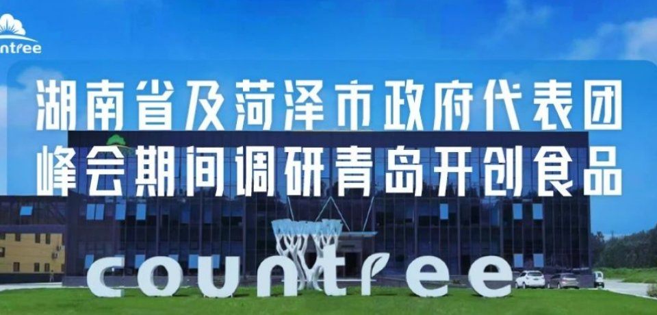 躬逢盛会|湖南省及菏泽市政府代表团峰会期间调研青岛开创食品