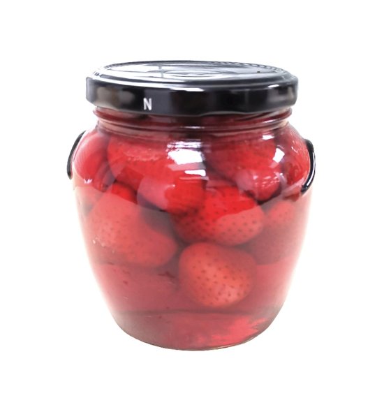 580ml草莓玻璃罐罐头