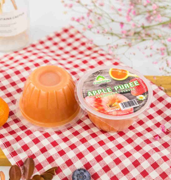4盎司草莓味苹果泥